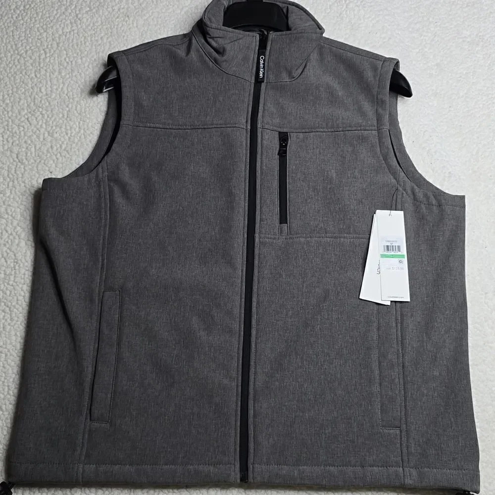 NWT Calvin Klein Men's Infinite Stretch Soft Shell Vest Size Large
